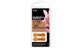 Батарейка  Duracell ZA13 BL-6 для слуховых аппаратов 000644 01